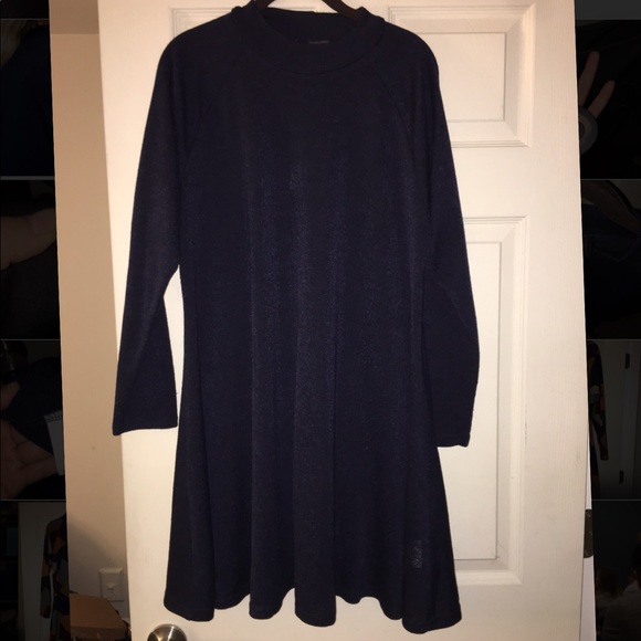 AX Paris Curve Navy Swing Dress - NWT - Picture 4 of 8